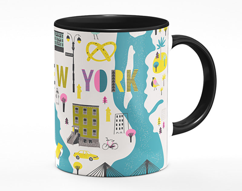 The Little Map Of New York Mug