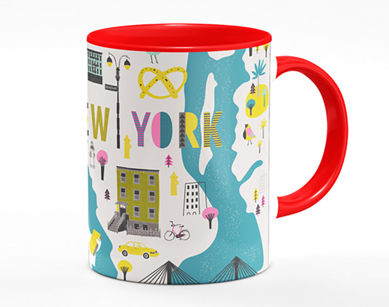 The Little Map Of New York Mug