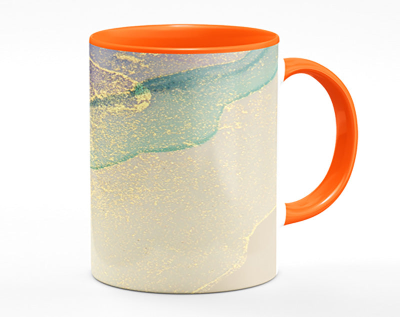 Glitter Over Watercolour Mug