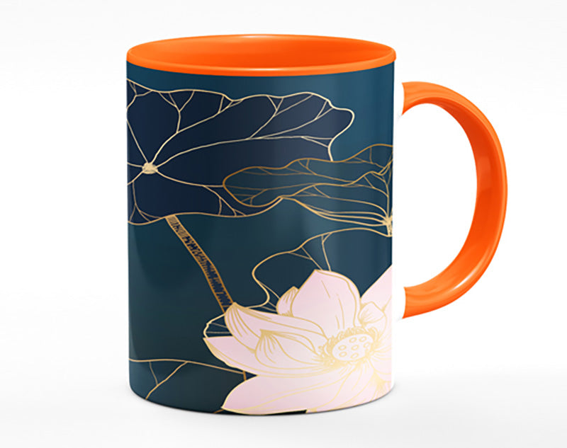 Flowers Bold In Blue Mug