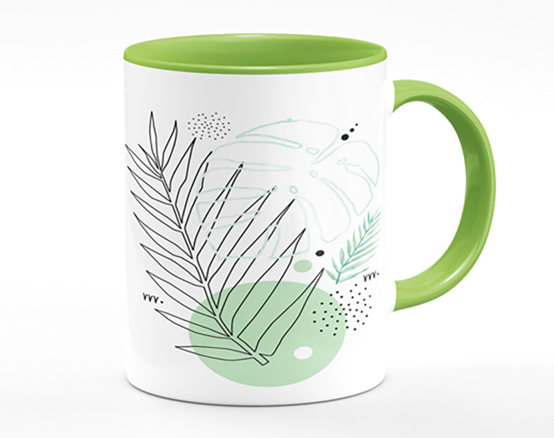 Fern Line Drawing Mug