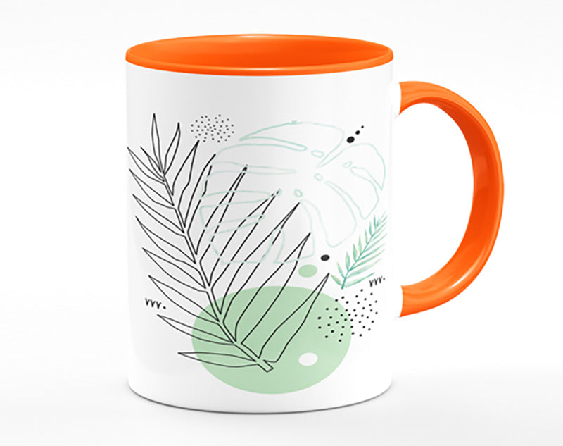 Fern Line Drawing Mug