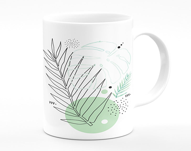 Fern Line Drawing Mug