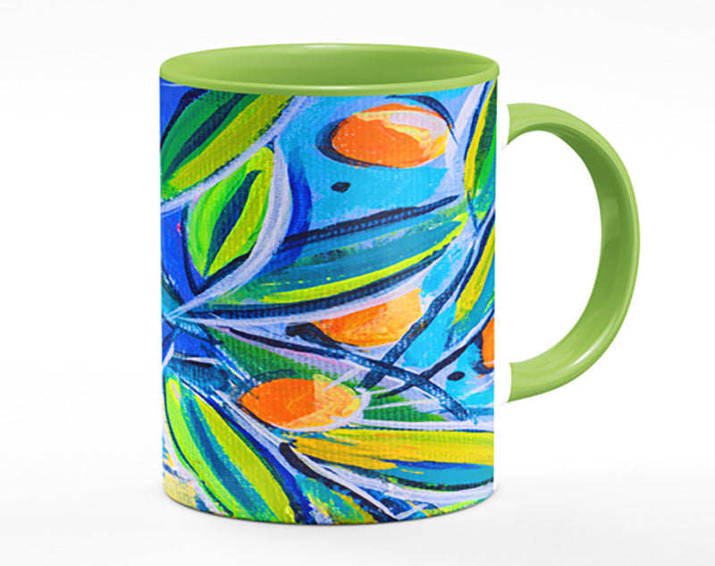 Bright Oranges On Tree Mug