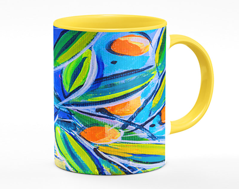 Bright Oranges On Tree Mug