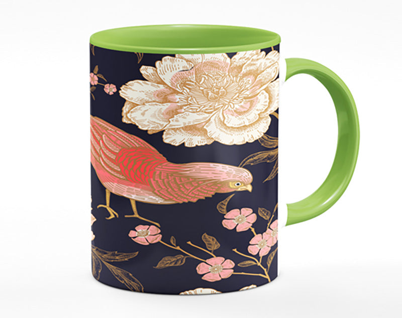 Pheasant And Flowers Mug