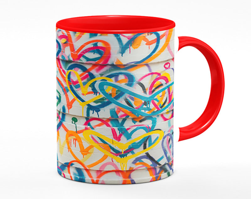 Colour Spectrum Hearts Mug