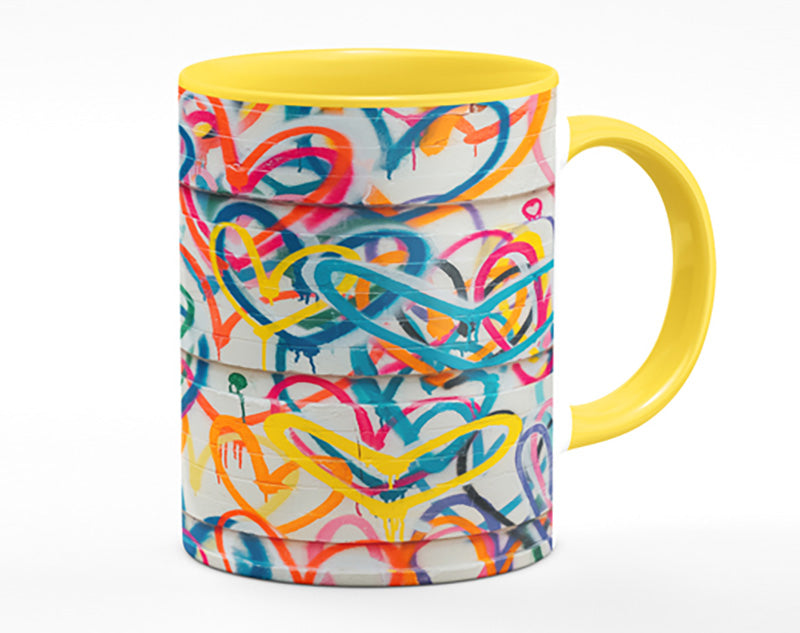 Colour Spectrum Hearts Mug