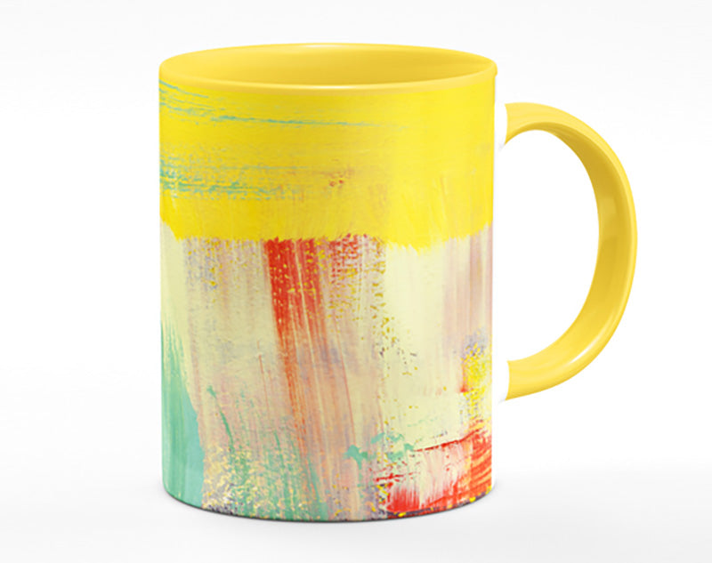 Thick coloured brush strokes Mug