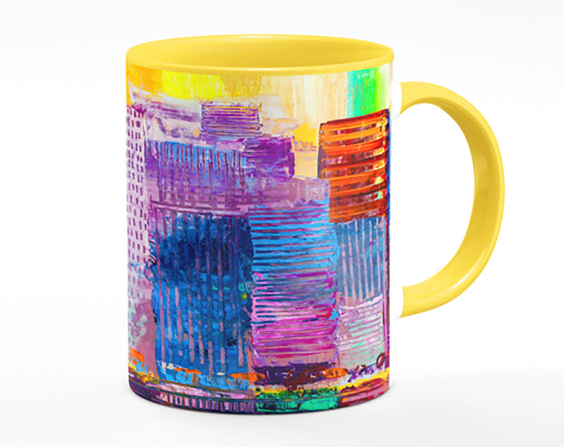 City of colour acrylic paint Mug